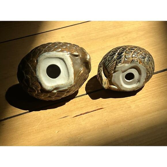 Set of 2 MCM Vintage OMC Ceramic Quail Partridge Japan. Mother and baby Decor - Picture 4 of 8